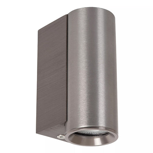 Aplique aluminio gris metalizado Ø4x6,2x9 cm 1xGU10 (MR11) - LUAP0182