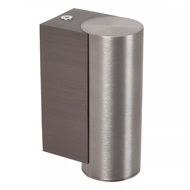 Aplique aluminio gris metalizado Ø4x6,2x9 cm 1xGU10 (MR11) - LUAP0182
