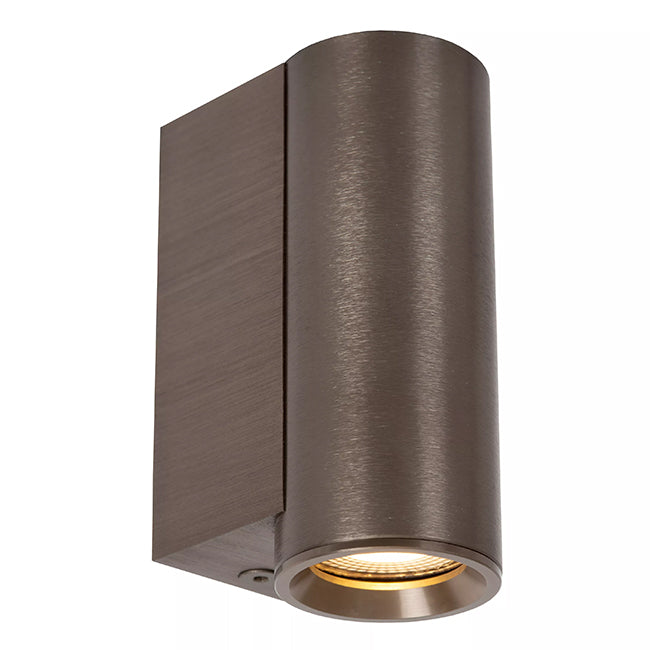Aplique aluminio café metalizado Ø4x6,2x9 cm 1xGU10 (MR11) - LUAP0184