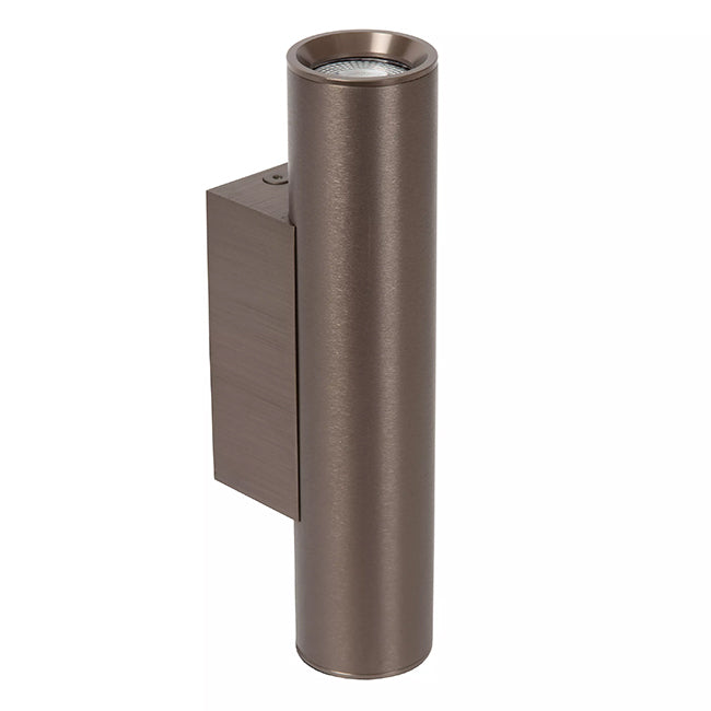 Aplique aluminio Café metalizado Ø4x6,2x18 cm 2xGU10 (MR11) - LUAP0185