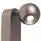 Aplique aluminio hierro gris Ø6.5x11x18 cm 6.3W LED  - LUAP0190