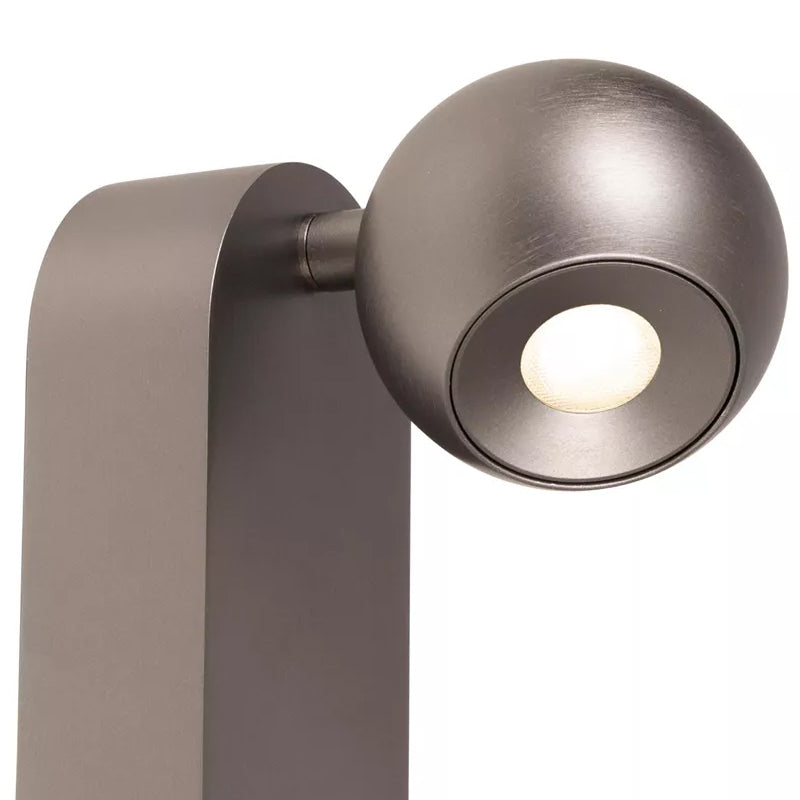 Aplique aluminio hierro gris Ø6.5x11x18 cm 6.3W LED  - LUAP0190