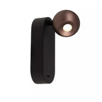 Aplique aluminio negro café Ø6.5x11x18 cm 6.3W LED - LUAP0191