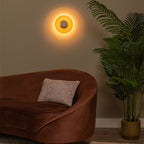 Aplique vidrio ámbar dimiable 2700 a 4000 K Ø23cm 10W LED- LUAP0193