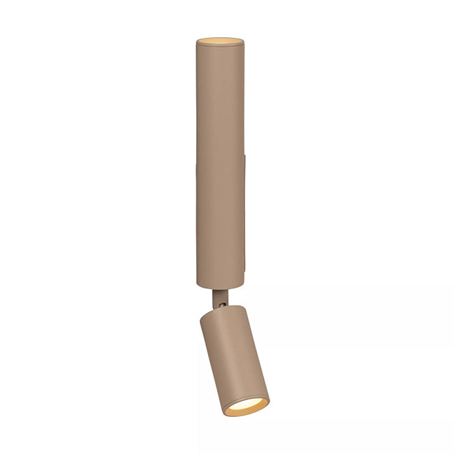 Aplique aluminio taupe Ø3.9x6.4x37 cm 2 luces GU10 (MR11) - LUAP0196