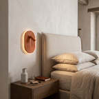 Aplique madera terracota 18,4x17x28,1 cm 12W LED - LUAP0197