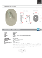 Aplique madera verde 18,4x17x28,1 cm 12,6W LED - LUAP0198