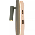 Aplique madera verde 18,4x17x28,1 cm 12,6W LED - LUAP0198