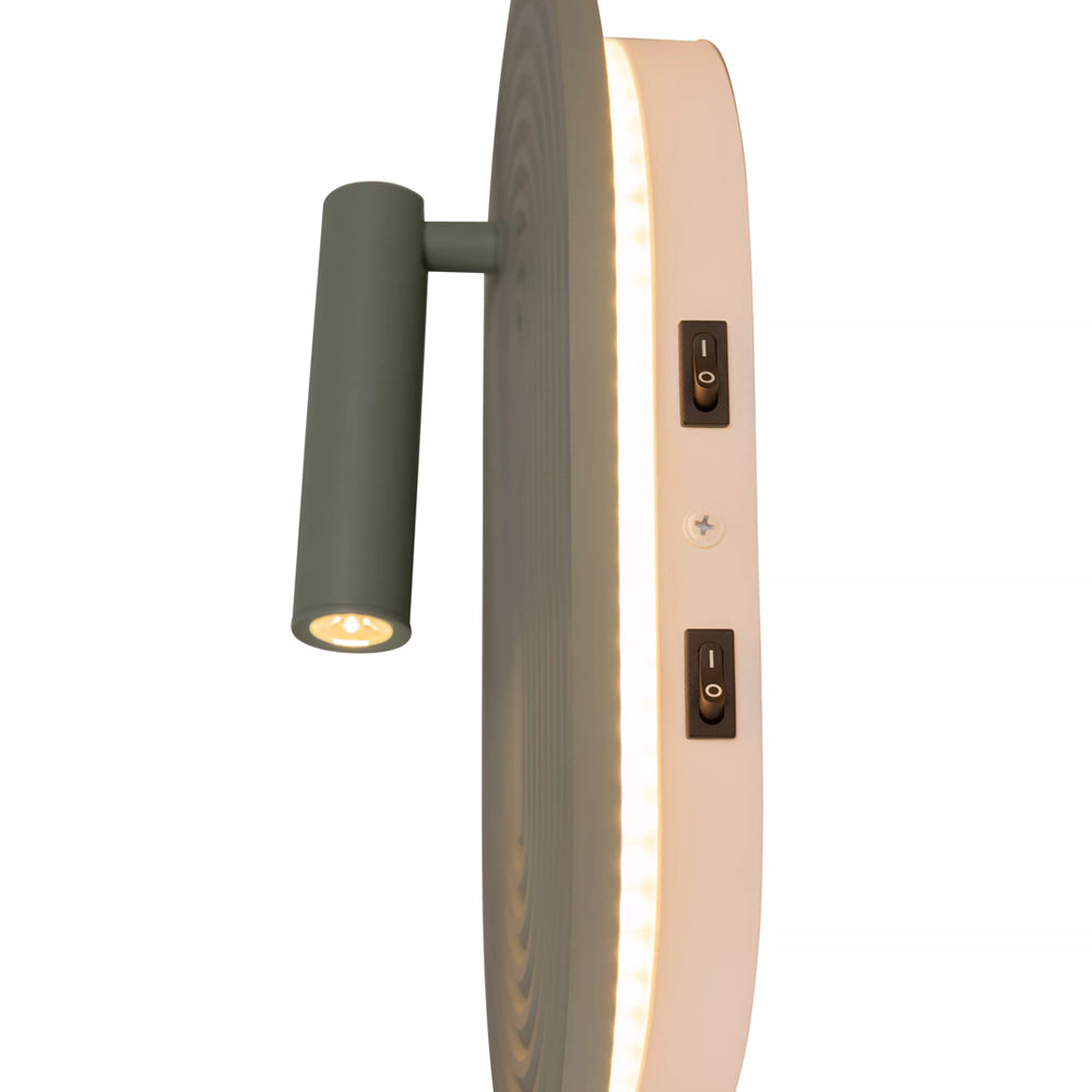 Aplique madera verde 18,4x17x28,1 cm 12,6W LED - LUAP0198