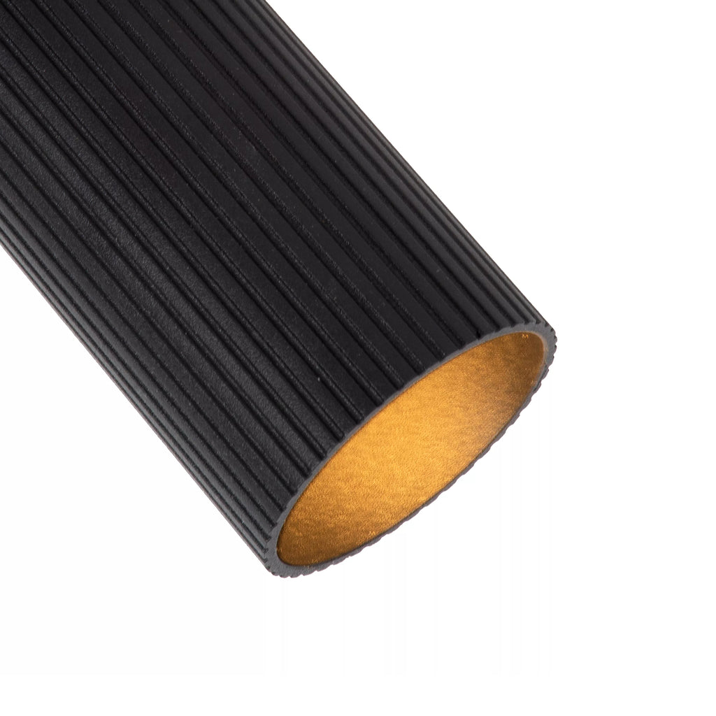 Foco aluminio negro 31x9 cm 2 luces GU10 - LUFO0013