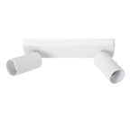 Foco aluminio blanco 31x9 cm 2 luces GU10 - LUFO0017