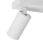 Foco aluminio blanco 31x9 cm 2 luces GU10 - LUFO0017