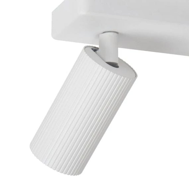 Foco aluminio blanco 31x9 cm 2 luces GU10 - LUFO0017