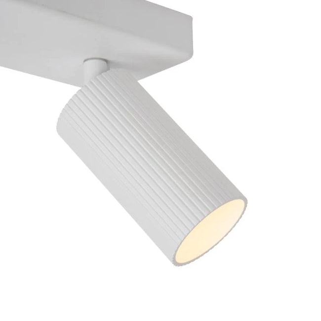 Foco aluminio blanco 31x9 cm 2 luces GU10 - LUFO0017