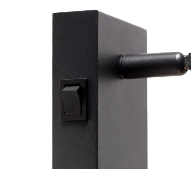 Foco metal negro vidrio humo Ø6x9.6 cm GU10 - LUFO0019