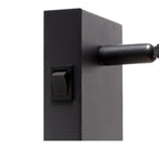 Foco metal negro vidrio humo Ø6x9.6 cm GU10 - LUFO0019