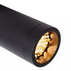 Foco aluminio negro 10x10x23 cm  1 luz GU10 (MR11) - LUFO0026