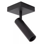 Foco aluminio negro 10x10x23 cm  1 luz GU10 (MR11) - LUFO0026