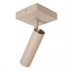 Foco aluminio taupe 10x10x23 cm  1 luz GU10 (MR11) - LUFO0027