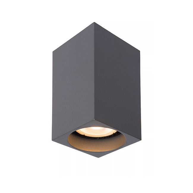 Foco de techo aluminio gris 5,5x10 GU10 - LUFO0028