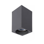 Foco de techo aluminio gris 5,5x10 GU10 - LUFO0028