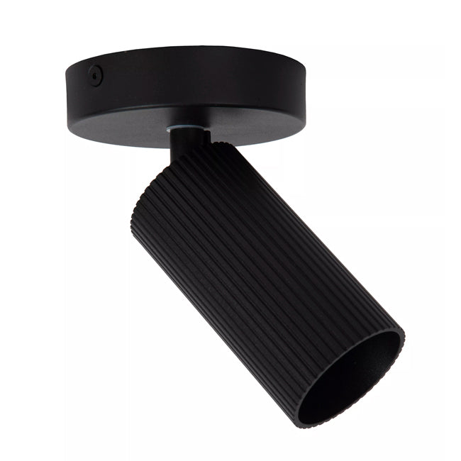 Foco sobrepuesto aluminio negro Ø10x14,9 cm  GU10 - LUFO0029