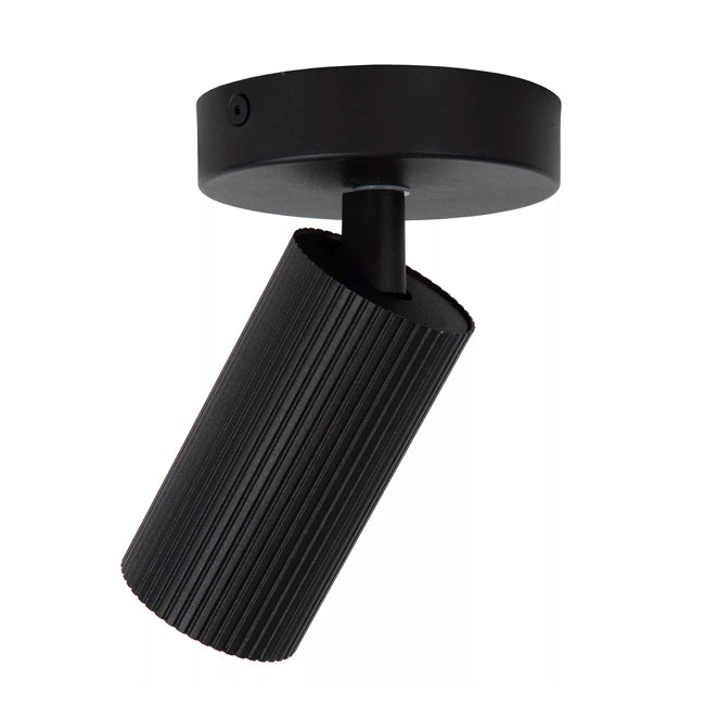 Foco sobrepuesto aluminio negro Ø10x14,9 cm  GU10 - LUFO0029