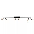 Foco de techo muro aluminio negro cafe direccionable 6 luces G9 - LUFO0031