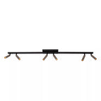 Foco de techo muro aluminio negro cafe direccionable 6 luces G9 - LUFO0031