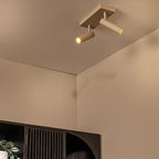 Foco aluminio taupe 25x10x23 cm 2 luces GU10 (MR11) - LUFO0035
