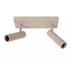 Foco aluminio taupe 25x10x23 cm 2 luces GU10 (MR11) - LUFO0035