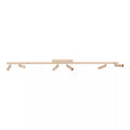 Foco de techo muro aluminio negro cafe direccionable 6 luces G9 - LUFO0038