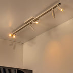 Foco de techo muro aluminio negro cafe direccionable 6 luces G9 - LUFO0038