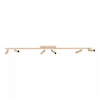 Foco de techo muro aluminio negro cafe direccionable 6 luces G9 - LUFO0038