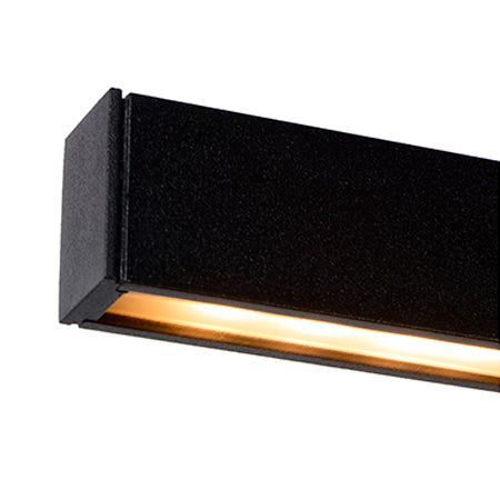 Lámpara colgante aluminio negro 1,185 mt. LED 30W - LULC0232