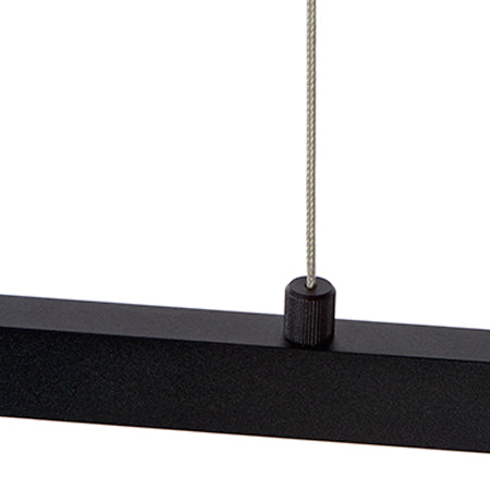 Lámpara colgante aluminio negro 1,47 cm LED 38W - LULC0231