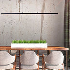 Lámpara colgante aluminio negro 1,47 cm LED 38W - LULC0231