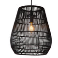 Lámpara colgante exterior PVC negro  Ø35x39 cm E27 - LULC0263