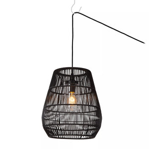 Lámpara colgante exterior PVC negro  Ø35x39 cm E27 - LULC0263