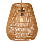 Lámpara colgante exterior PVC natural Ø35x39 cm E27 - LULC0264