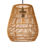 Lámpara colgante exterior PVC natural Ø35x39 cm E27 - LULC0264