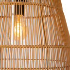 Lámpara colgante exterior PVC natural Ø35x39 cm E27 - LULC0264