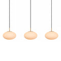Lámpara colgante metal bronce vidrio opal 130x150 cm 3 luces E27 - LULC0265