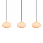Lámpara colgante metal bronce vidrio opal 130x150 cm 3 luces E27 - LULC0265