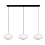 Lámpara colgante metal bronce vidrio opal 130x150 cm 3 luces E27 - LULC0265