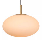 Lámpara colgante metal bronce vidrio opal 130x150 cm 3 luces E27 - LULC0265