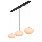 Lámpara colgante metal bronce vidrio opal 130x150 cm 3 luces E27 - LULC0265