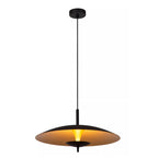 Lámpara colgante acero negro oro mate Ø 47 cm 3000 LED 9W - LULC0270