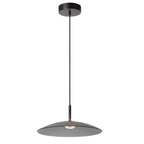 Lámpara colgante vidrio negro humo dimable Ø40 cm LED 11 W - LULC0281