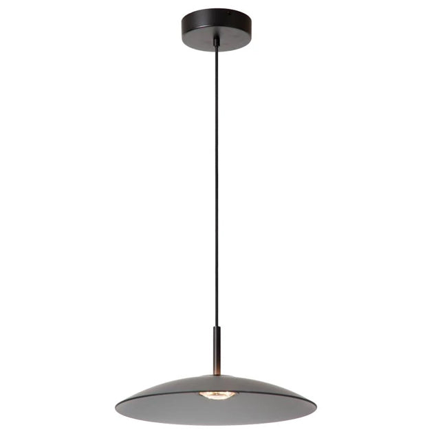 Lámpara colgante vidrio negro humo dimable Ø40 cm LED 11 W - LULC0281
